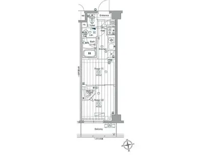アーバンヴィスタ板橋本町(2K/3階)の間取り写真