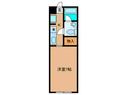 パラドール北加賀屋(1K/3階)の間取り写真