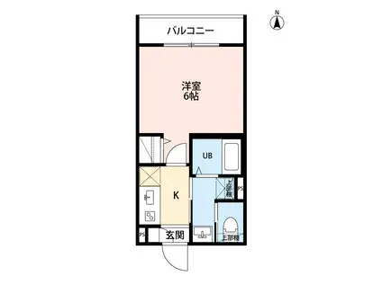ROBOT HOME 蕨(1K/3階)の間取り写真