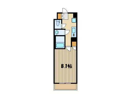 ジェノヴィア練馬高野台スカイラン(1K/3階)の間取り写真