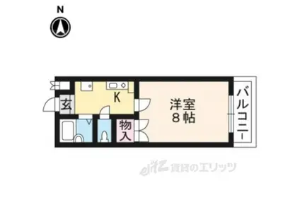 サンシャイン295(1K/2階)の間取り写真