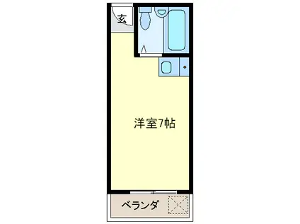 シャトレSI千代田(ワンルーム/4階)の間取り写真