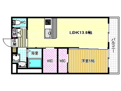 パルティーレ(1LDK/2階)の間取り写真