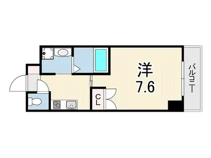 MINAMI 2 TOWER(1K/8階)の間取り写真