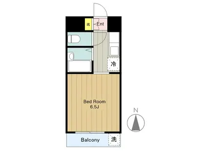 Uハイム向ヶ丘(ワンルーム/1階)の間取り写真