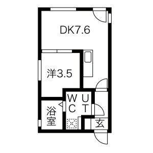 LEGIOIEささしまライブ駅3(1LDK/4階)の間取り写真