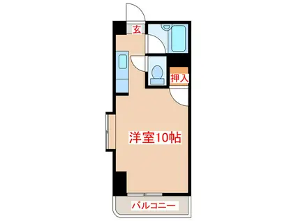 ABITARE TANIYAMA(ワンルーム/2階)の間取り写真