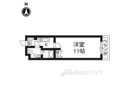アン・レーブ(1K/5階)の間取り写真