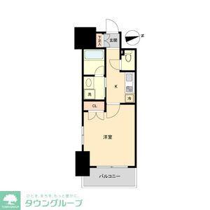 レジディア鶴舞(1K/12階)の間取り写真