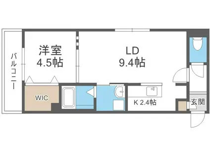 SIRIUS(1LDK/3階)の間取り写真