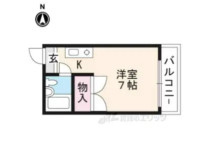 レスト丸商(ワンルーム/2階)の間取り写真