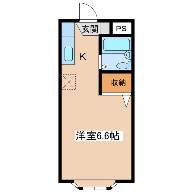 LIFE ONE NOMIZO(1K/1階)の間取り写真
