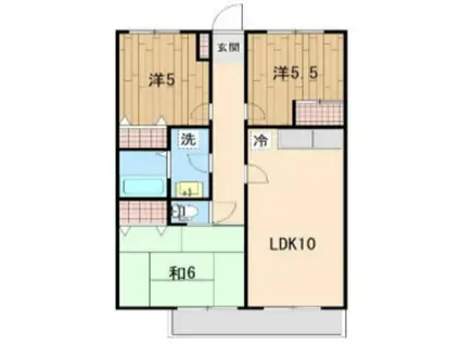 クリオ大泉学園(3LDK/2階)の間取り写真