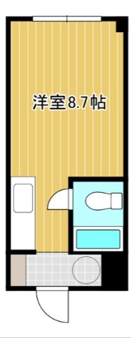 LIAコート(ワンルーム/4階)の間取り写真