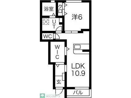 FELICE(1LDK/1階)の間取り写真