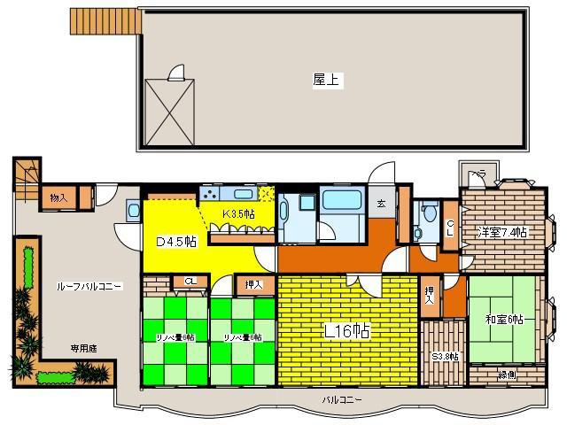 ウィズ八王子レジデンス(4SLDK/5階)の間取り写真