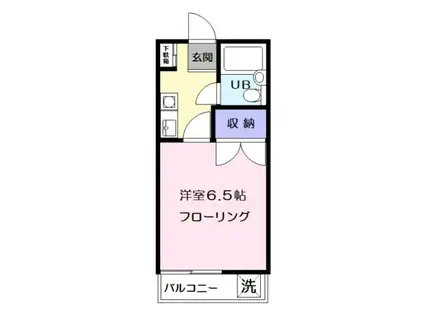 ローズハウス有馬(1K/2階)の間取り写真