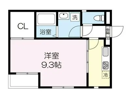 アムール 8番館(1K/2階)の間取り写真