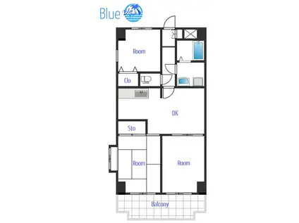 ラ・プラージュ(3DK/3階)の間取り写真