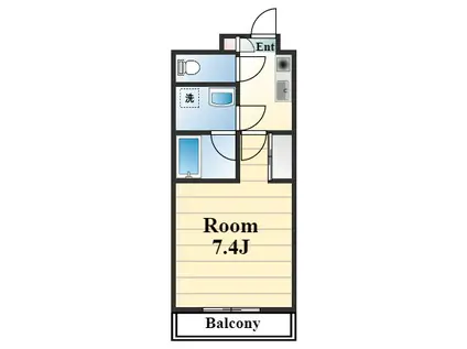 アルテミス(1K/2階)の間取り写真