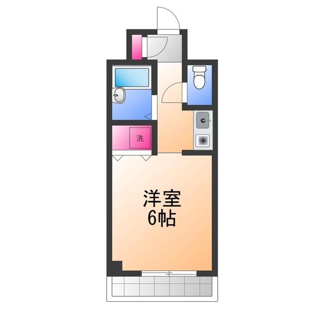 レジデンス曽根(1K/5階)の間取り写真