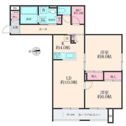 SOLANAII(2SLDK/1階)の間取り写真