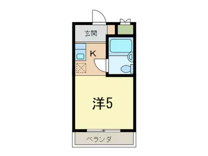 アンマリエ岡本(1K/3階)の間取り写真