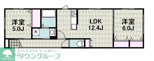 メゾンヴェール宮前(2LDK/1階)の間取り写真