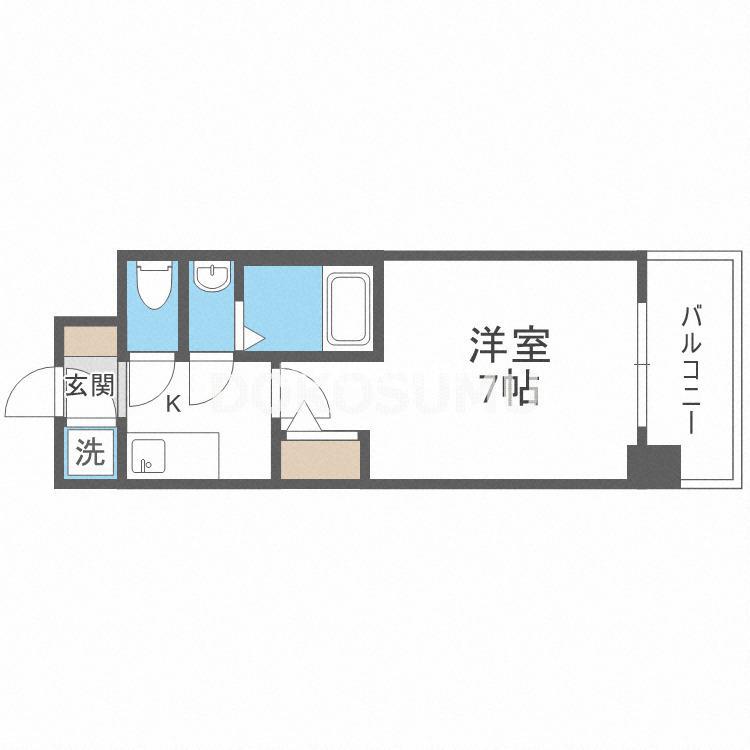 セレニテ福島カルム(1K/10階)の間取り写真