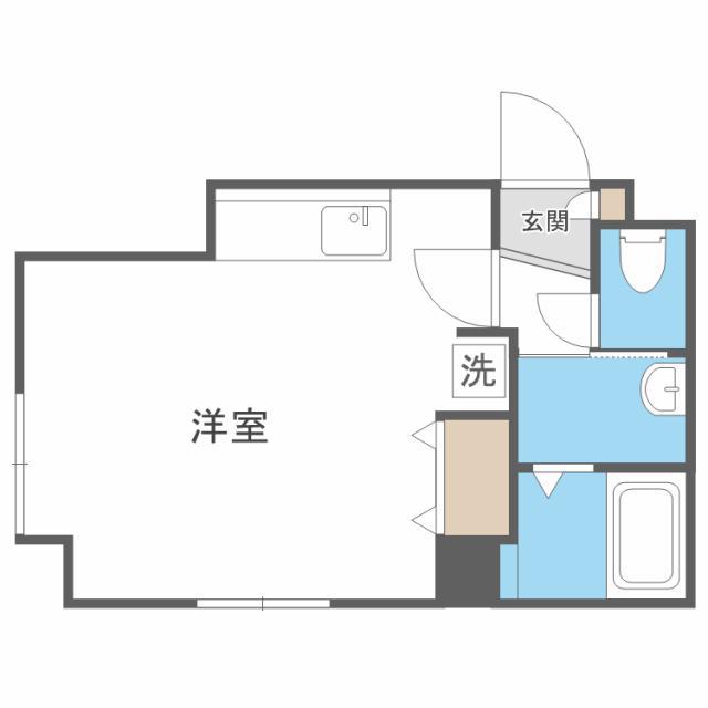 アンフィニー(ワンルーム/4階)の間取り写真