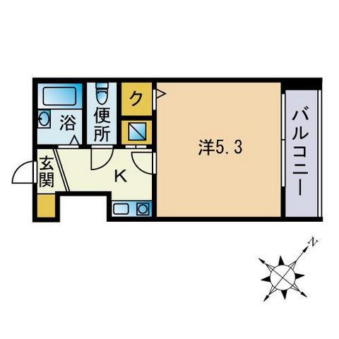 ピエ・タ・テール(1K/4階)の間取り写真