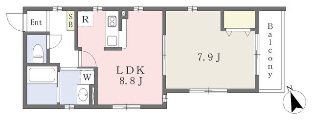 PRECIOUS MORIOKA(1LDK/3階)の間取り写真