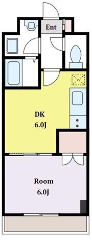 TERRACE NO SIDE テラスノーサイド(1DK/1階)の間取り写真