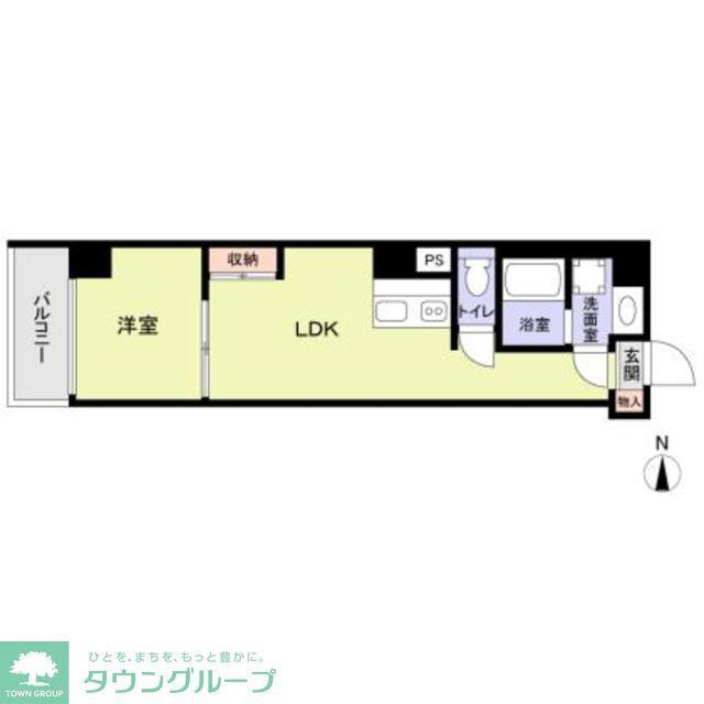 GRACIA OGU(1LDK/4階)の間取り写真