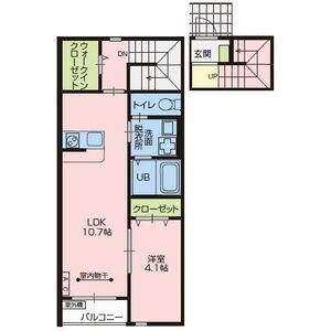エムロード(1LDK/2階)の間取り写真