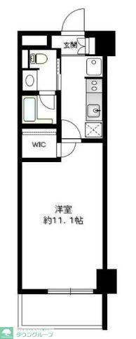 COMODO鶴見中央(1K/4階)の間取り写真
