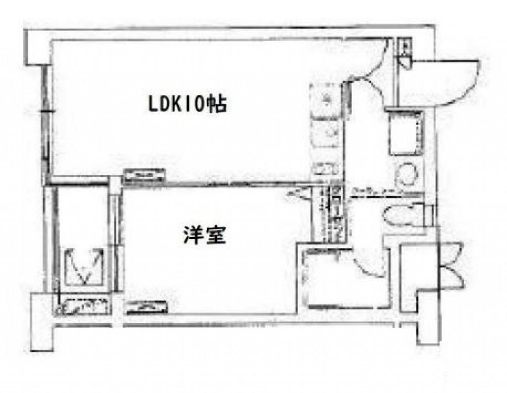 プラザ南大井(1LDK/3階)の間取り写真