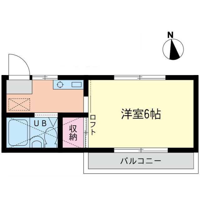 レジョンドール東大沼(1K/2階)の間取り写真
