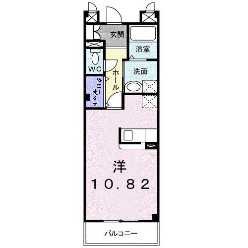 サンリット ガーデン(ワンルーム/2階)の間取り写真