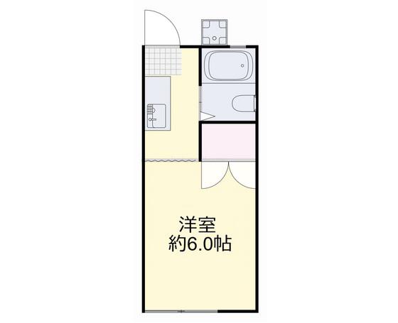 森田コーポ(1K/2階)の間取り写真