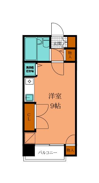 パレス小倉(ワンルーム/11階)の間取り写真