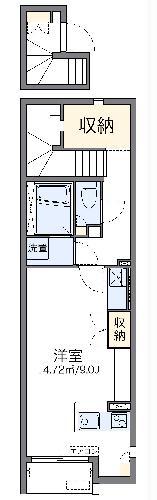 レオネクストアニバーサリー(ワンルーム/2階)の間取り写真
