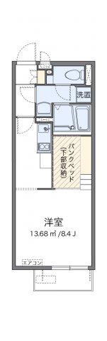 ミランダ二反田(ワンルーム/1階)の間取り写真