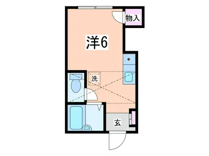 アリス新潟第一(ワンルーム/1階)の間取り写真