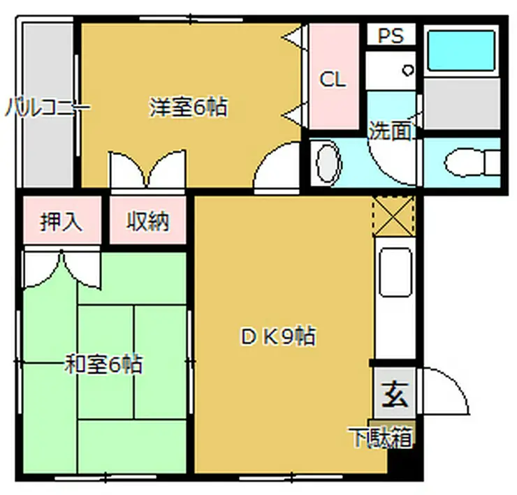 クレボヌール 4階階 間取り