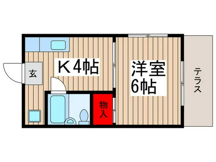 ビラハザマ 1階階 間取り