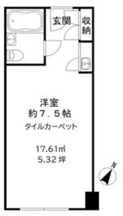 六本木ユニハウス 2階階 間取り