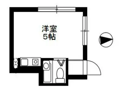 カフーシ蒲田(ワンルーム/1階)の間取り写真