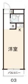 コート今里I(ワンルーム/7階)の間取り写真