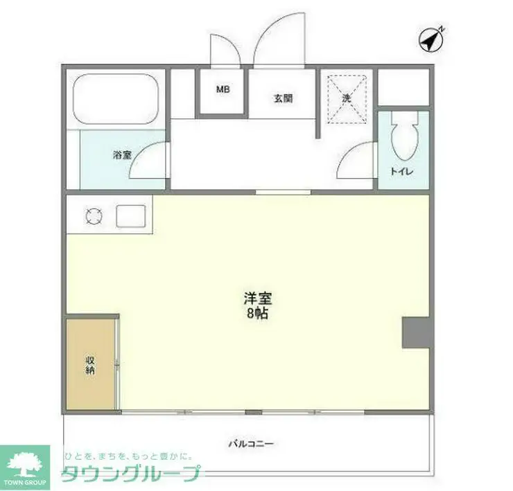 江田パークサイドマンション 4階階 間取り